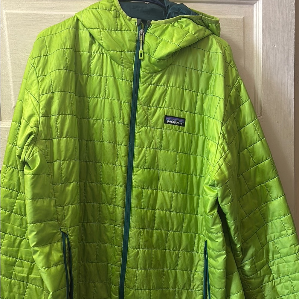 Patagonia Lime Green Quilted Jacket